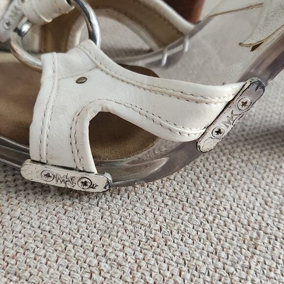 Michael Kors Clear Heels White 8M - Picture 3 of 6
